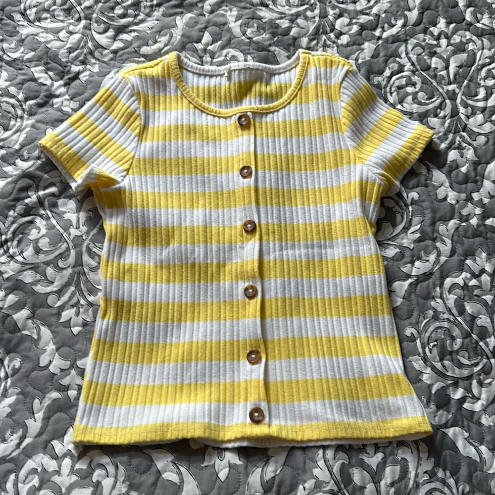 Youth size large girls striped t shirt